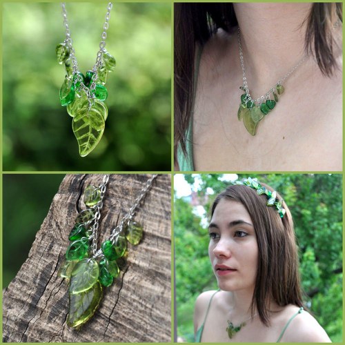 Fairy forest: Pro dryádu - jarní náhrdelník — foto 3