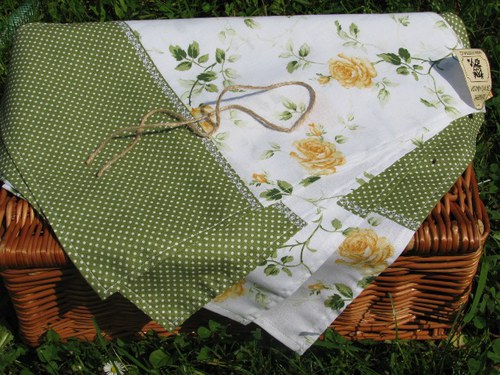 Set 4ks prostírání Popínavá růže — foto 3