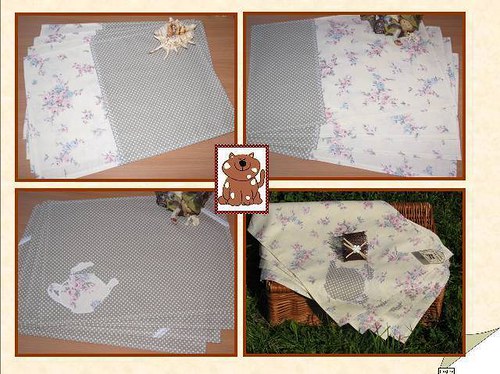 Set 4ks prostírek Khaki s konvičkou — foto 3