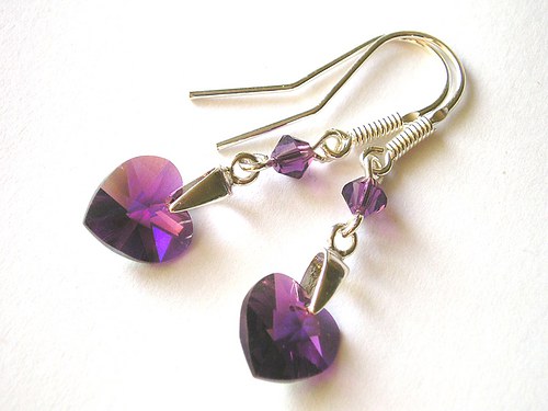 Swarovski sada Amethyst AB ( Ag 925 ) — foto 3