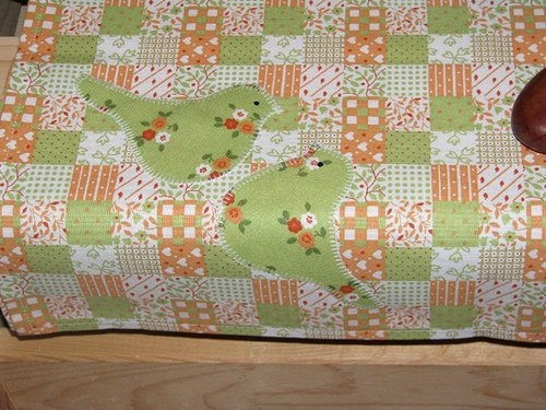 Běhoun oranžový patchwork - LETNÍ SLEVA! — foto 2