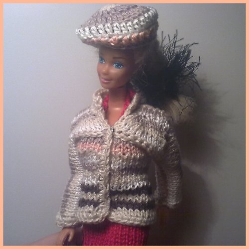 Kabátek a baret pro Barbie 40% SLEVA — foto 3