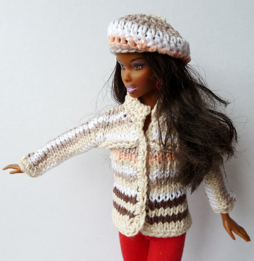 Kabátek a baret pro Barbie 40% SLEVA — foto 4