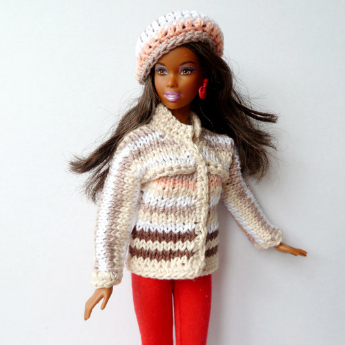 Kabátek a baret pro Barbie 40% SLEVA — foto 6