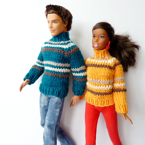 Pruhovaný svetr pro Barbie — foto 5