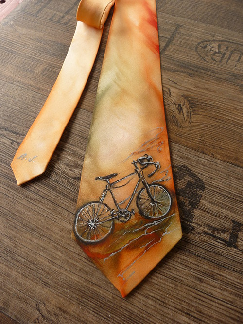 Hedvábná kravata pro cyklistu — foto 5