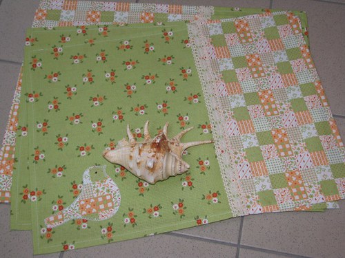 SET 4ks prostírání patchwork s palič.krajkou-SLEVY — foto 2