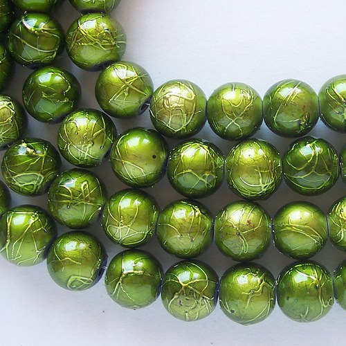 Perličky metalky Ø10mm - kaki SLEVA!!! — foto 2
