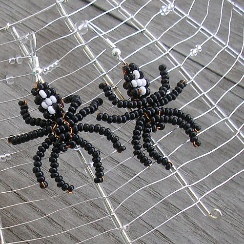 Black Widow - pouze náušnice na přání — foto 2