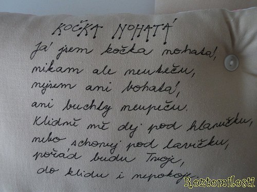 Kočka nohatá s básničkou — foto 5
