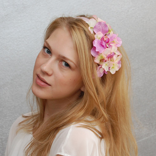 Něžná kytice ... čelenka — foto 5