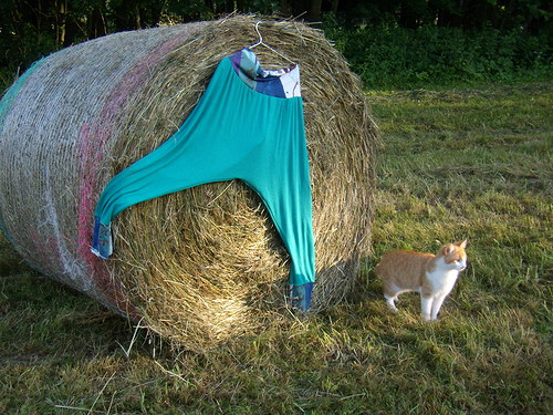 SLEVA gatě tyrkysové — foto 3