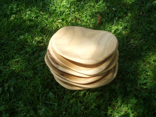 6 ks - Set dřevěných misek — foto 2