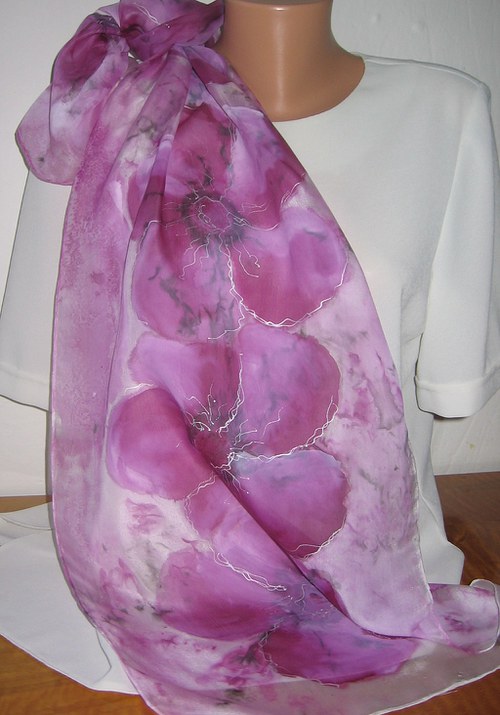 Hedvábná šála — foto 2