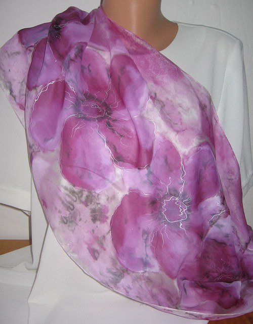 Hedvábná šála — foto 3