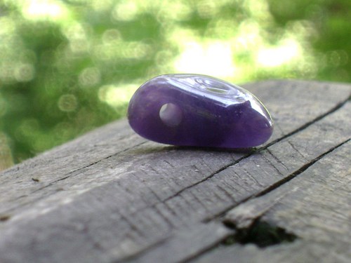 Ametyst valoun s průtahem 3 mm — foto 2