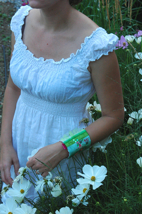 Textilní náramek SOFT WHITE BEAUTY — foto 3