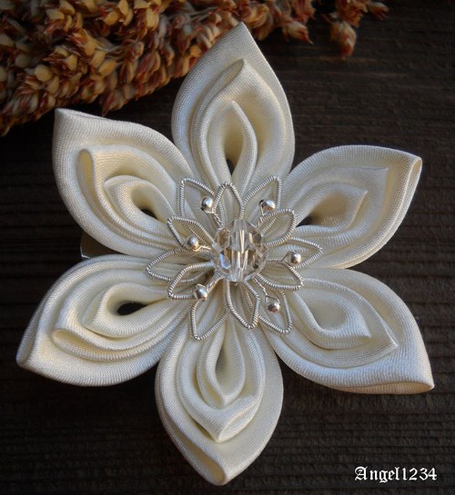 Kanzashi sponka/brož Misaki — foto 2