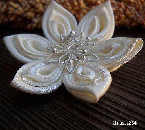 Kanzashi sponka/brož Misaki — foto 3