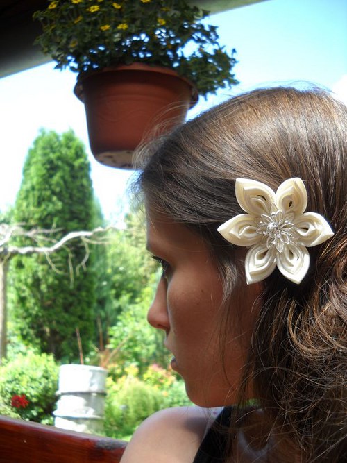 Kanzashi sponka/brož Misaki — foto 5