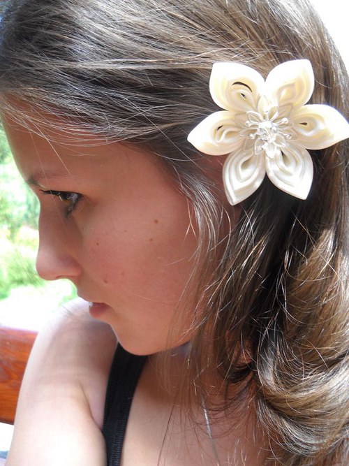 Kanzashi sponka/brož Misaki — foto 6