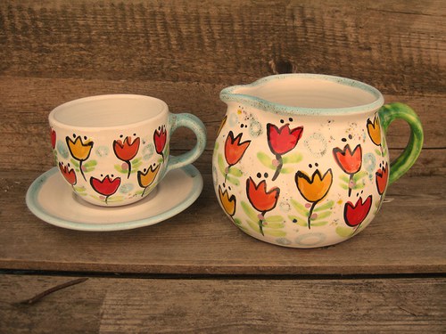 Džbáneček - mléčenka s tulipánem — foto 2