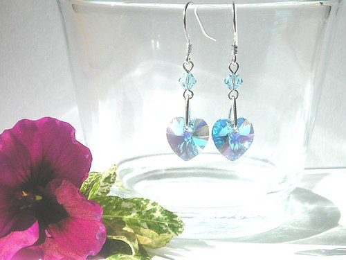 Swarovski Aquamarine AB ( afroháčky Ag 925 ) — foto 4