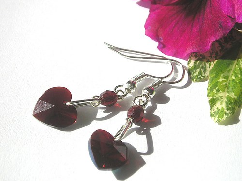 Swarovski náušnice Garnet AB — foto 2