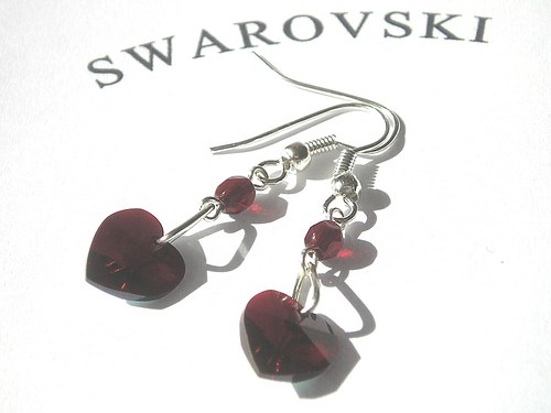 Swarovski náušnice Garnet AB — foto 3