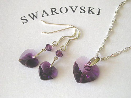 Swarovski Amethyst Blend (afroháčky Ag 925) — foto 2