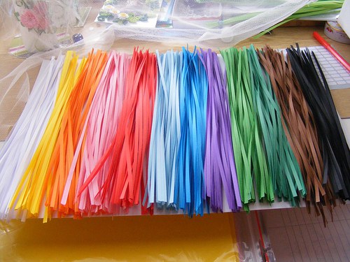 Barevné proužky na Quilling varianta 2 — foto 3