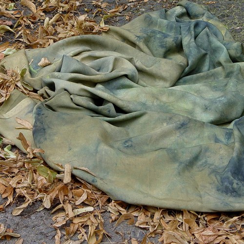 Ručně barvený šál CÍNOVÝ POHÁR — foto 2