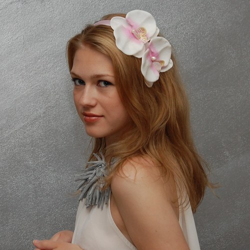 Orchidej pro romantiky ... čelenka — foto 2