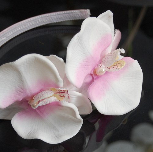 Orchidej pro romantiky ... čelenka — foto 3