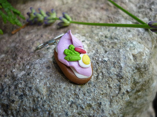 Chlebíček FIMO náušnice — foto 2