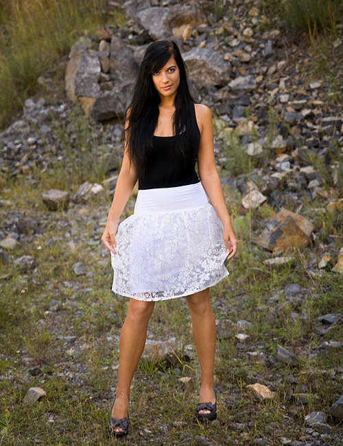 Sukně "Lace"- bílá — foto 2