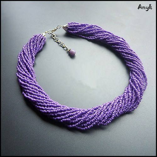 Magic purple - náhrdelník SLEVA ze 135kč — foto 4
