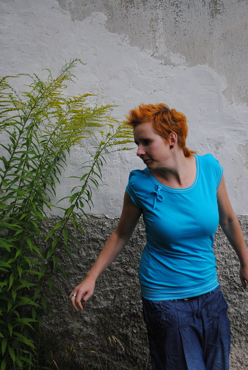 Tyrkysové s lemováním, vel. M — foto 5