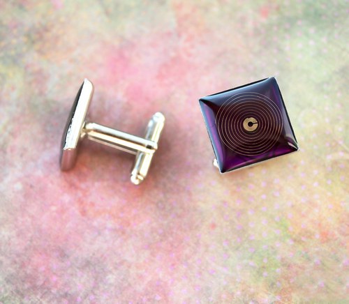 Manžetové knoflíčky /violet/ — foto 2