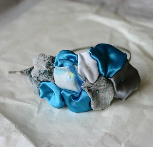 Modro bílá čelenka — foto 3