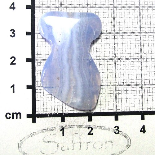 Modrý chalcedon z Malawi č.01 - "torzo" — foto 2