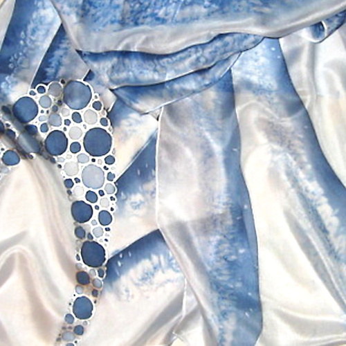 Modrý šál 40x150cm — foto 2