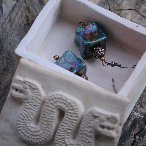 RAKU náušnice — foto 5