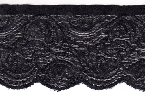 Zajímavá krajka černo-šedá — foto 2
