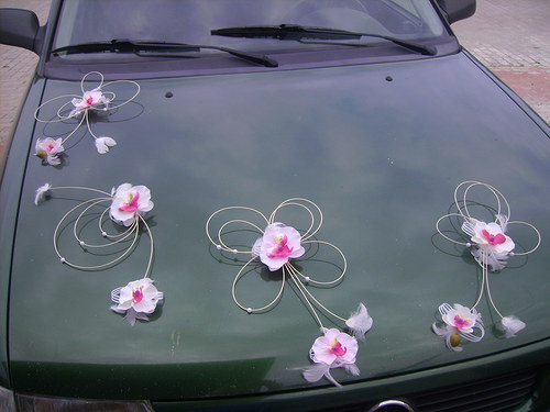 Sada na auto, orchideje - 4 kusy — foto 3