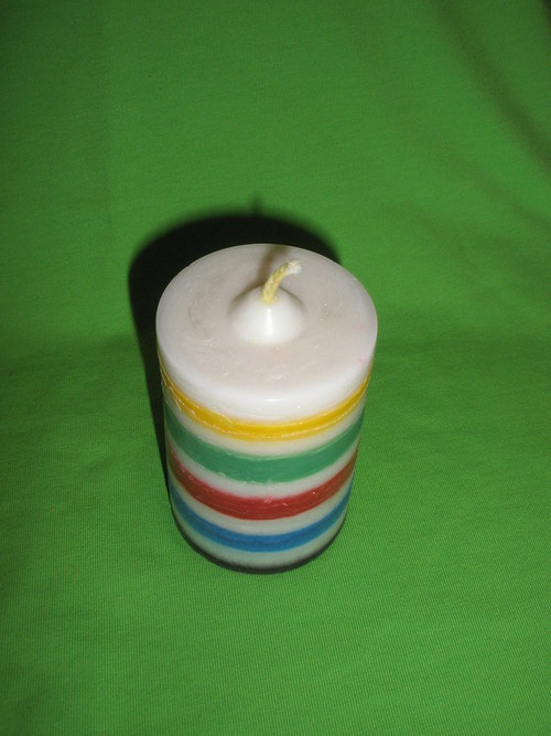 Svíčka válec barevný — foto 2