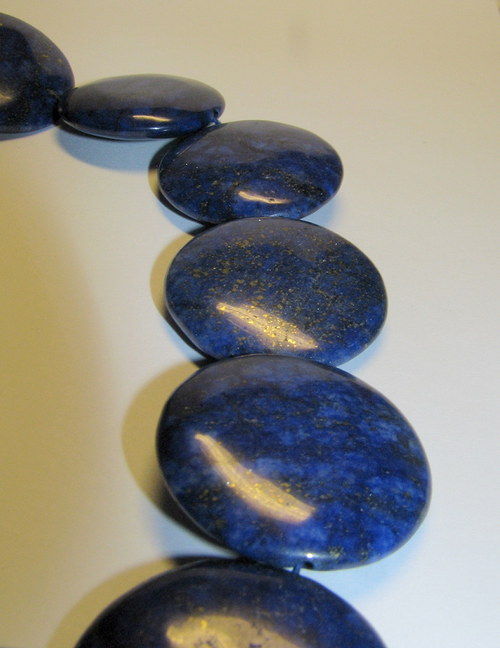 LA210 - Lapis lazuli disk XXL 30 mm — foto 4