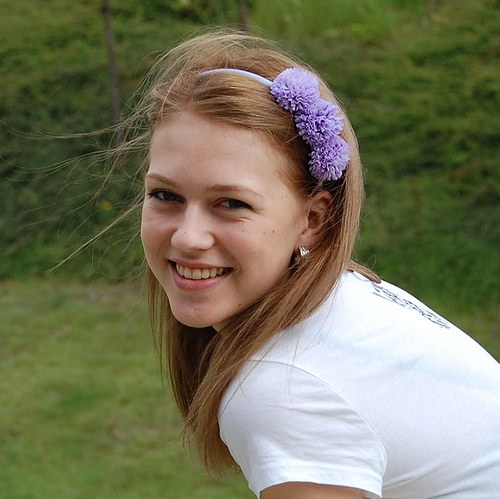 Fialové pampelišky ... čelenka — foto 6