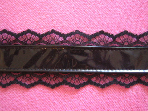 Gothic obojek s krajkou - 30 cm — foto 2
