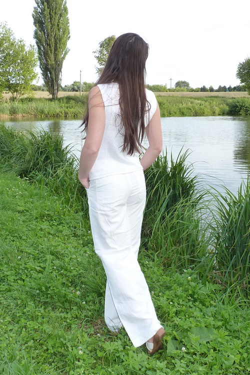 Bílá letní halenka, vel. 34/36 — foto 5